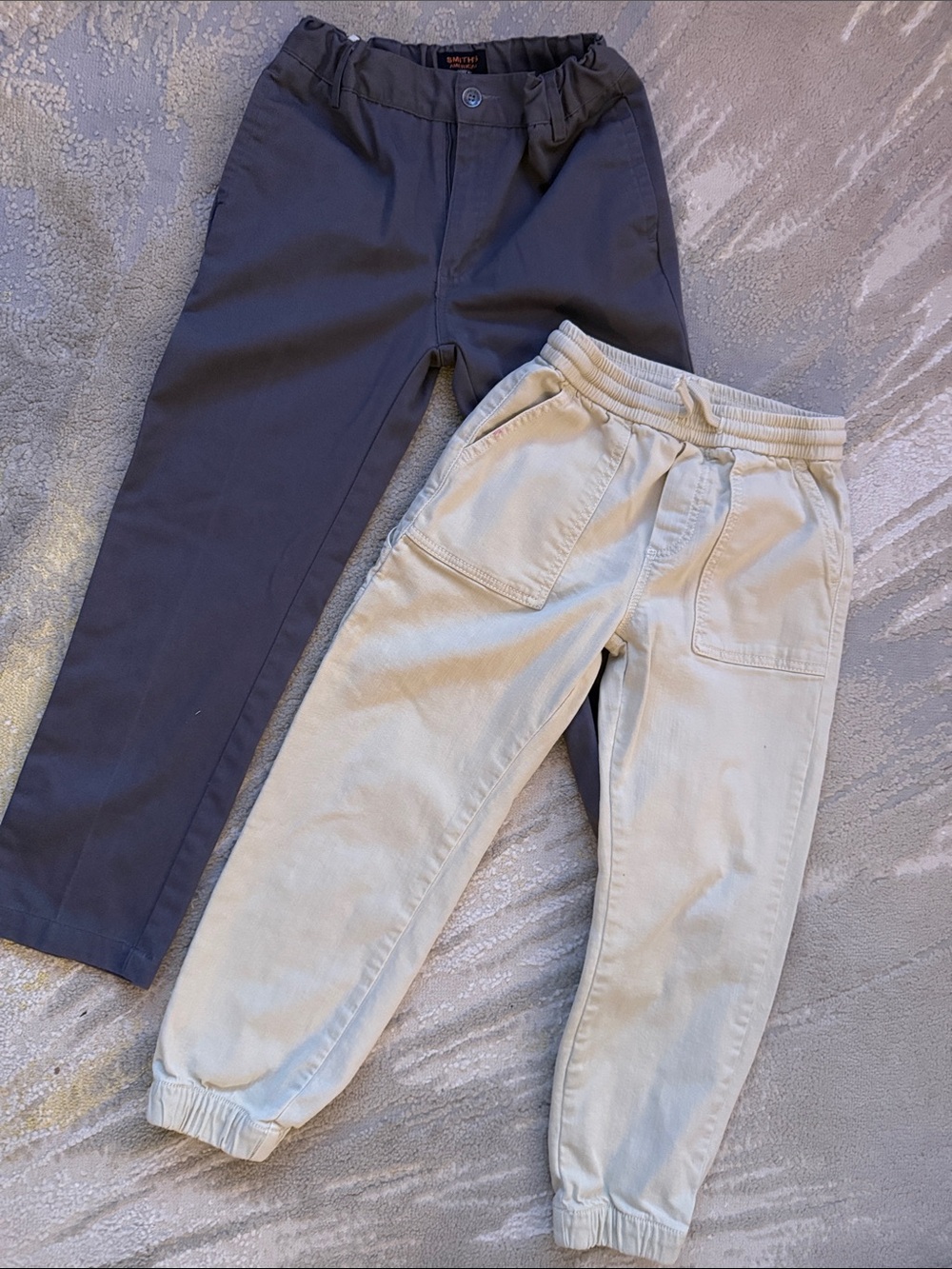 Zara Kids Casual Pants in Navy and Light Beige